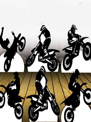 Moto cross displays kit com 10 peças