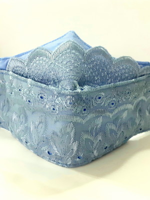 Máscara 3d laise azul tripla camada