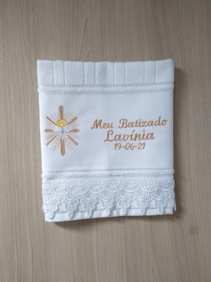 Toalha para batismo/batizado