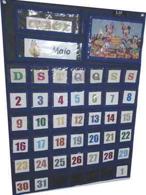 Painel calendário permanente infantil