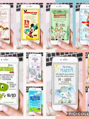 Convite digital personalizado em qualquer tema