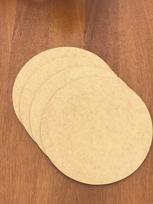 Base sousplat mdf 0,35 m - kit 4 unidades