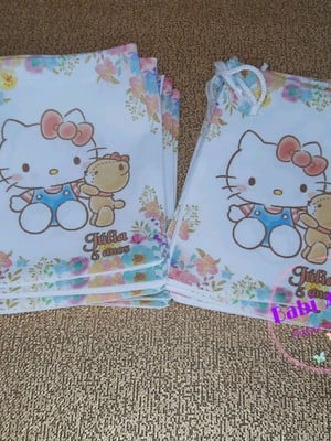 Saquinho surpresa personalizado hello kitty