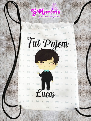 Saco mochila 20x30cm pajem