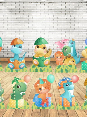 Dino displays kit com 10 peças