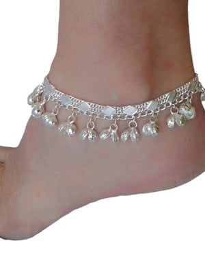 Tornozeleira estilo indiana boho guizos