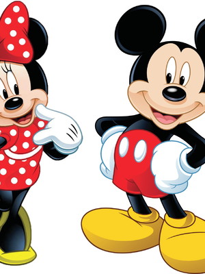 Placa minie e mickey festa infantil em pvc 1mm