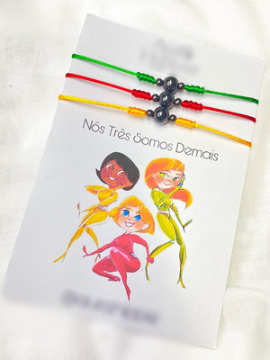 Trio pulseiras amizade três espiãs demais magnéticas