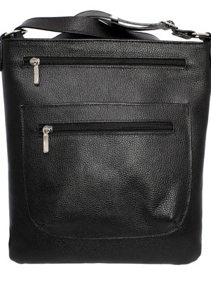 Bolsa em couro legitimo femina transversal tiracolo bls075