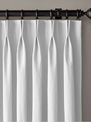 Cortina prega americana dupla em gaze com forro 1,50 x 1,60