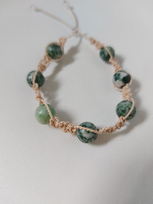 Shambala - palha de buriti com esmeralda bruta