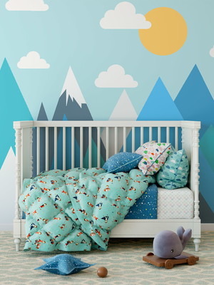 Painel fotográfico infantil montanhas