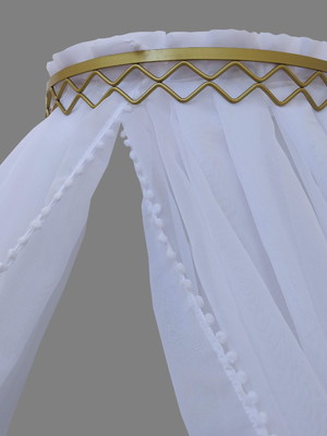 Dossel com cortinado mosquiteiro voil