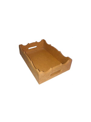 Cesta bandeja retangular p borda trabalhada em mdf al809