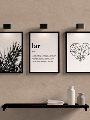 Quadros frases preto e branco
