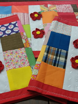 04 capa de travesseiro de retalhos patchwork artesanal