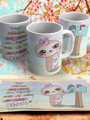 Caneca preguiça