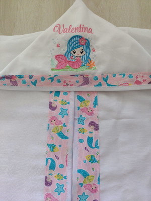 Toalha fralda com capuz