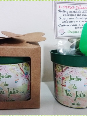Lembrancinha para plantar - jardim encantado