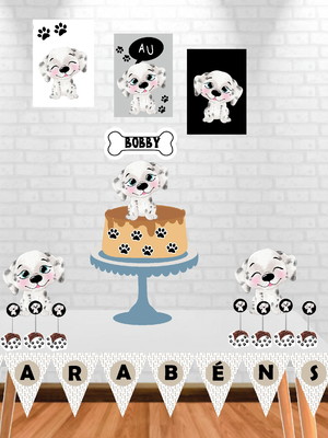 Kit festa cachorro dalmata