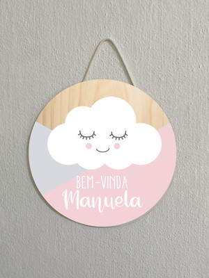 Placa decoração infantil porta maternidade