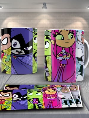 Caneca personalizada jovens titãs em ação