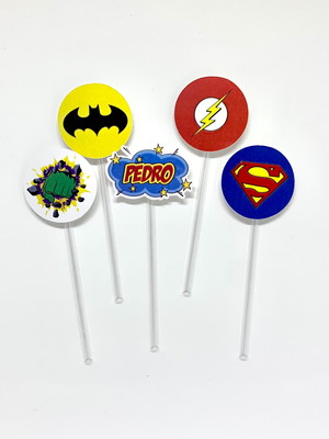 Toppers super heróis 20 unidades