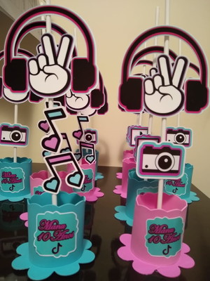 Centro de mesa tik tok