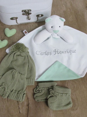 Kit. bebê recém nascido urso