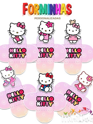 Forminha para doces hello kitty