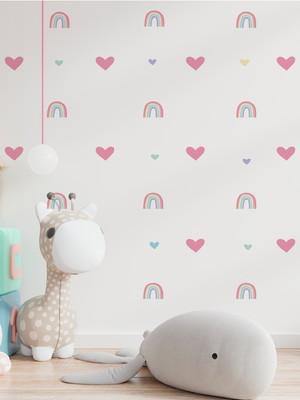 Adesivos de parede arco iris