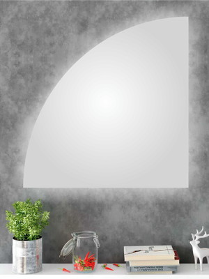 Espelho 1/4 de circulo com iluminação em led borda infinita