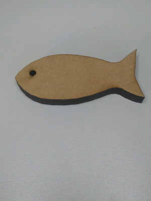 20 peixe 12x5,5 em mdf cru 3mm