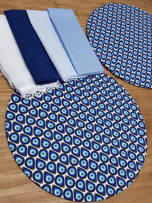 Kit com 6 capas de base mdf olho grego