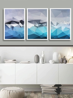 Quadros abstratos: com vidro