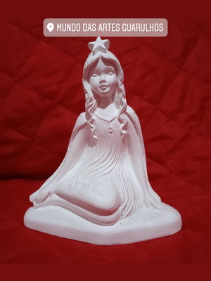 Ninfa 14 cm ubg em gesso crú