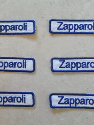 Patch bordado termocolante kit 6 nomes