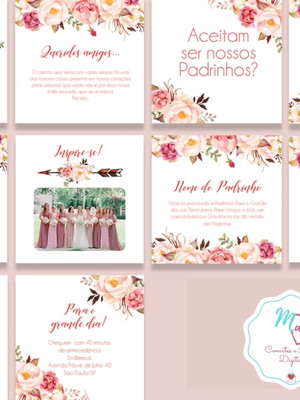 Manual dos padrinhos | rose (arte digital)