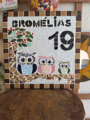 Placa de número de residência