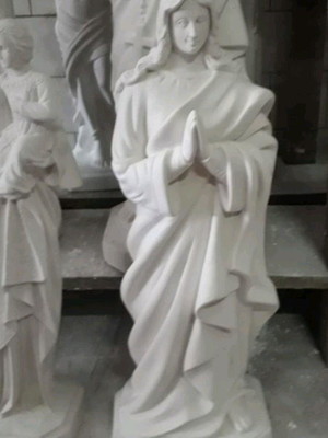 Santa sara 60cm em gesso cru.