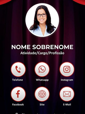 Cartao de visita digital interativo - ator / atriz / artista