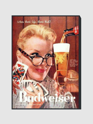 Quadro propaganda budweiser