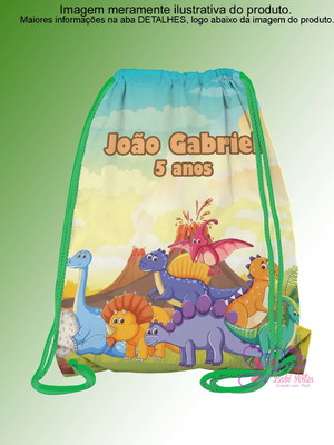 Mochilinha personalizada dinossauros baby