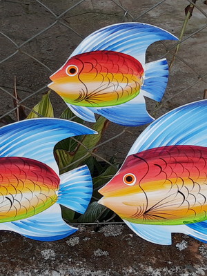Quadro peixe trio