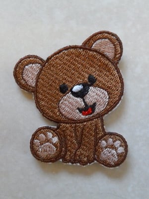 Patch bordado termocolante urso ii