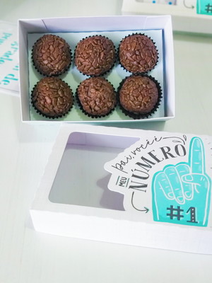 Caixa para 6 doces dia dos pais nº 1