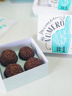 Caixa para 4 doces dia dos pais nº 1