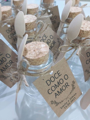 Kit pote vidro para lembrancinha
