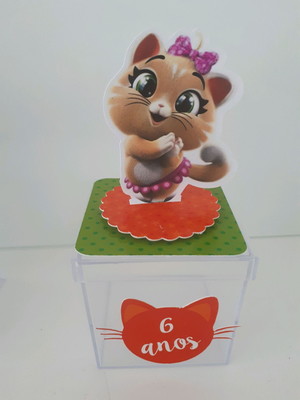 Caixa acrílica 44 gatos