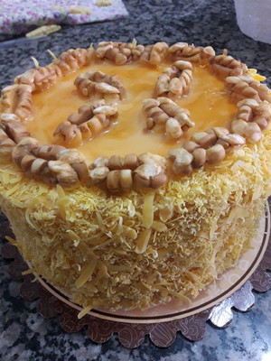 Bolo cenográfico em biscuit